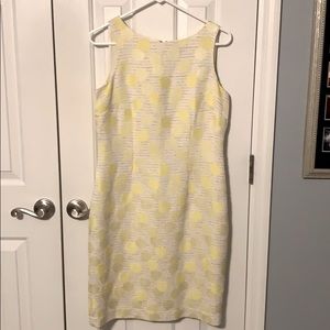 Ann Taylor yellow polka dot dress